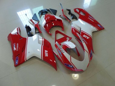 Air Red and White 2007-2014 Ducati Ducati 848 1098 1198 Motorcycle Fairing