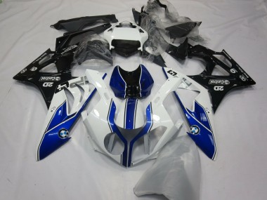 Alien Blue and White 2009-2014 BMW S1000RR Motorcycle Fairing