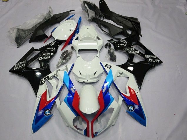 Alien Blue and White 2009-2014 BMW S1000RR Motorcycle Fairing