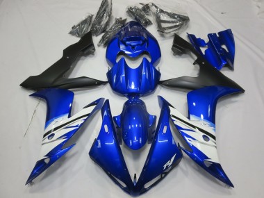 Black Blue and White 2004-2006 Yamaha R1 Motorcycle Fairing