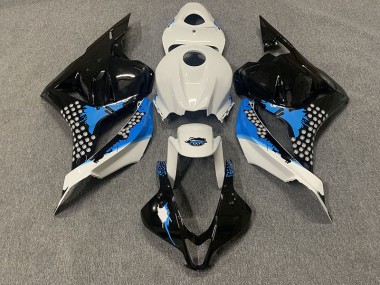 Black Blue and White 2009-2012 Honda CBR600RR Motorcycle Fairing