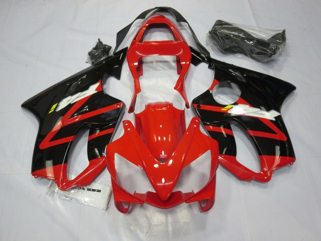 Black Red and Yellow i 2001-2003 Honda CBR600 F4i Motorcycle Fairing