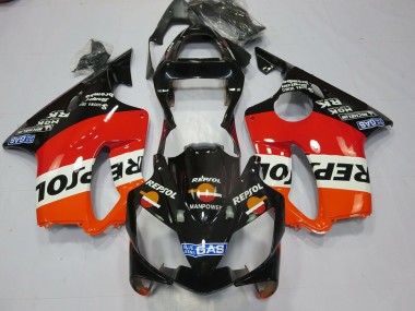 Black Repsol 2001-2003 Honda CBR600 F4i Motorcycle Fairing