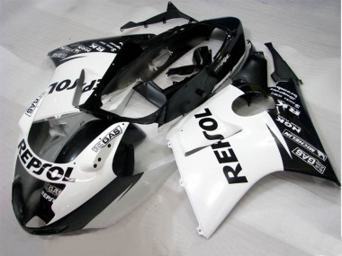 Black White Repsol 1996-2007 Honda CBR1100XX Motorcycle Fairing