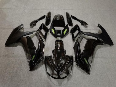 Black and Green 2012-2016 Kawasaki Ninja 650R Motorcycle Fairing