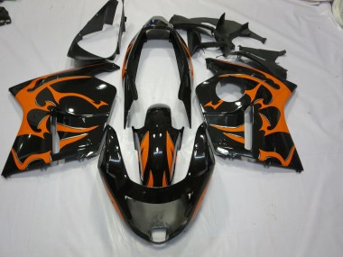 Black and Orange 1996-2007 Honda CBR1100XX Motorcycle Fairing