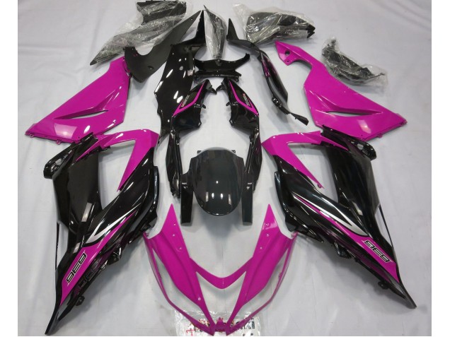 Black and Pink 2013-2018 Kawasaki ZX6R Motorcycle Fairing