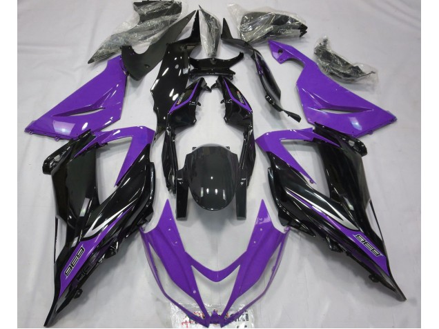 Black and Purple 2013-2018 Kawasaki ZX6R Motorcycle Fairing