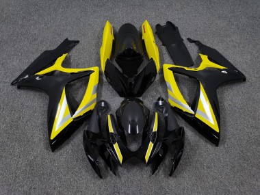 Black and Yellow OEM Style 2006-2007 Suzuki GSXR 600-750 Motorcycle Fairing