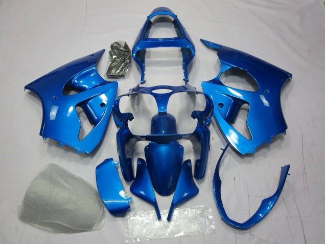 Blue 2000-2002 Kawasaki ZX6R Motorcycle Fairing