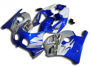 Blue Silver and White 1990-1998 Honda CBR250RR Motorcycle Fairing