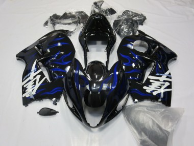 Blue Swirl 1997-2007 Suzuki GSXR 1300 Hayabusa Motorcycle Fairing