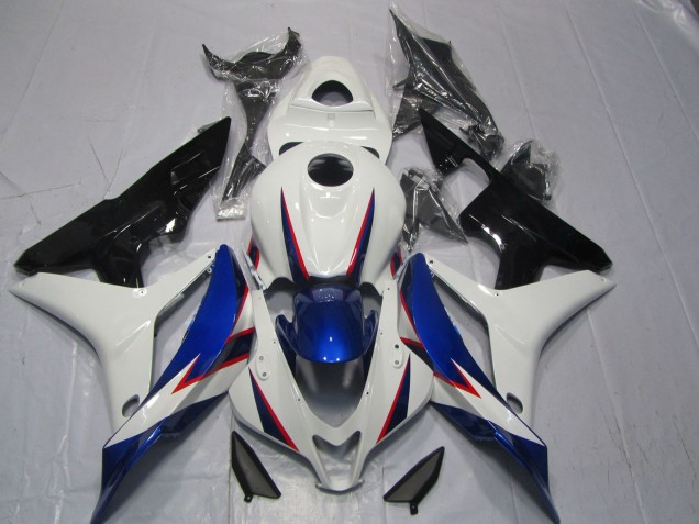 Blue White OEM Style 2007-2008 Honda CBR600RR Motorcycle Fairing