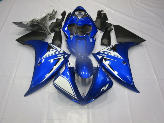 Blue and Black 2012-2014 Yamaha R1 Motorcycle Fairing