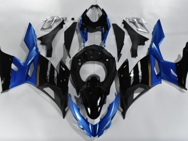 Blue and Black 2018-2023 Kawasaki Ninja 400 Motorcycle Fairing