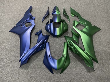 Blue and Green Split 2017-2021 Yamaha R6 Motorcycle Fairing