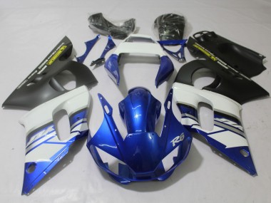 Blue and Matte 1998-2002 Yamaha R6 Motorcycle Fairing