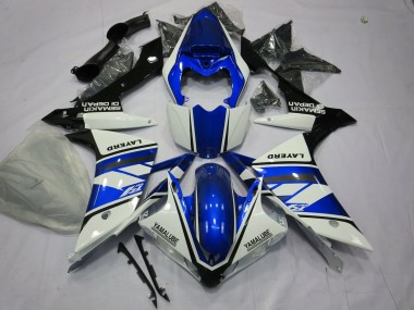 Blue and White 2007-2008 Yamaha R1 Motorcycle Fairing