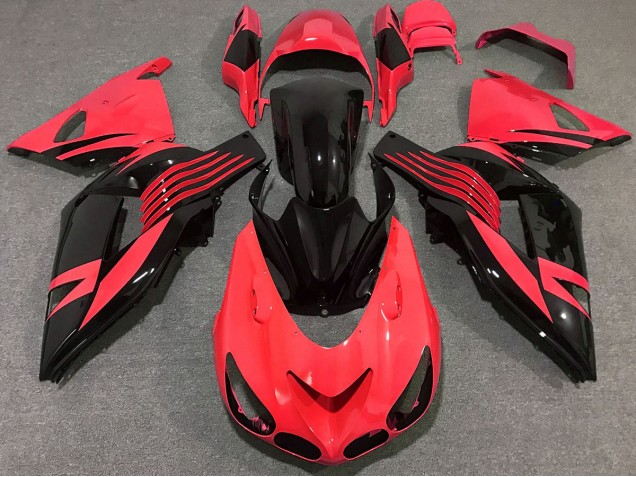 Bright Red 2006-2011 Kawasaki ZX14R Motorcycle Fairing