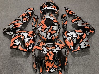 Camo & LIGHT ORANGE 2005-2006 Honda CBR600RR Motorcycle Fairing