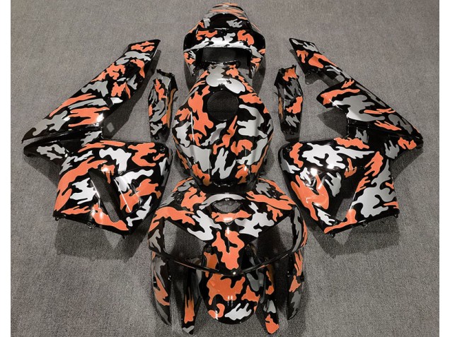 Camo & LIGHT ORANGE 2005-2006 Honda CBR600RR Motorcycle Fairing