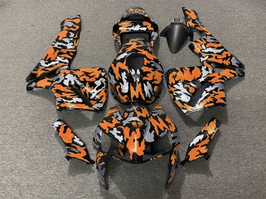 Camo & ORANGE 2005-2006 Honda CBR600RR Motorcycle Fairing