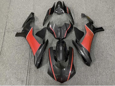 Carbon Fiber & Red 2015-2019 Yamaha R1 Motorcycle Fairing