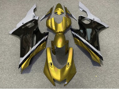 Cement Black and Gold 2017-2021 Yamaha R6 Motorcycle Fairing