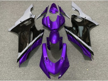 Cement Black and Purple 2017-2021 Yamaha R6 Motorcycle Fairing