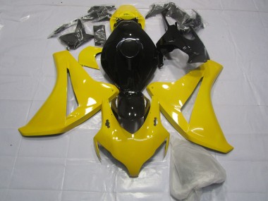 Clear Yellow and Black 2008-2011 Honda CBR1000RR Motorcycle Fairing