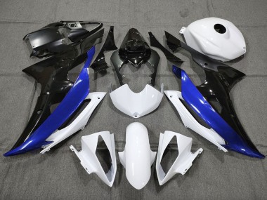 Custom Blue Black and White 2008-2016 Yamaha R6 Motorcycle Fairing