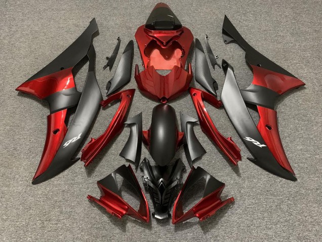 Custom OEM Style Red / Black 2008-2016 Yamaha R6 Motorcycle Fairing