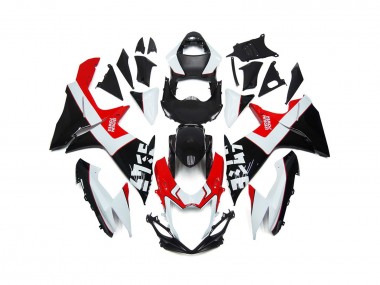 Custom Red and Black with Logos 2011-2024 Suzuki GSXR 600-750 Motorcycle Fairing