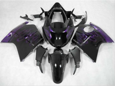 Dark Purple Flame 1996-2007 Honda CBR1100XX Motorcycle Fairing