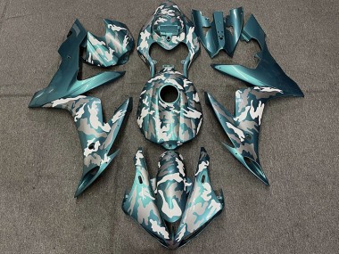 Dark Teal Camo 2004-2006 Yamaha R1 Motorcycle Fairing