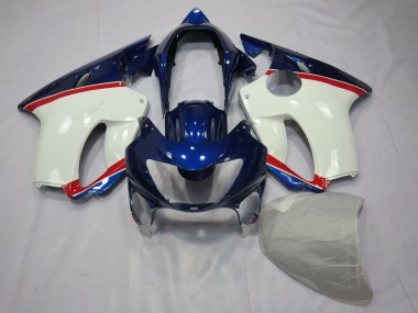 Deep Blue White and Red 1999-2000 Honda CBR600 F4 Motorcycle Fairing