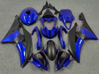 Deep Blue and Matte Black 2008-2016 Yamaha R6 Motorcycle Fairing