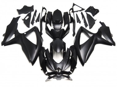 Deep Matte Black 2008-2010 Suzuki GSXR 600-750 Motorcycle Fairing