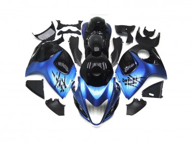 Deep blue with Black Custom 2008-2020 Suzuki GSXR 1300 Hayabusa Motorcycle Fairing