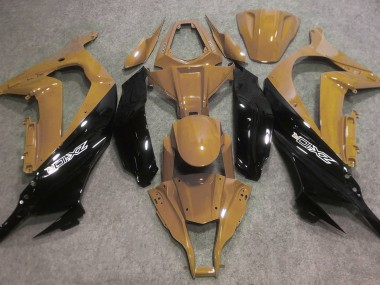 Desert Tan and Black 2016-2019 Kawasaki ZX10R Motorcycle Fairing