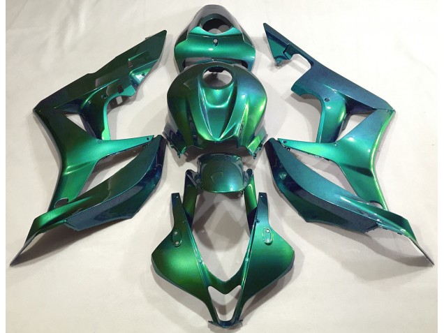 Emerald Green Plain 2007-2008 Honda CBR600RR Motorcycle Fairing