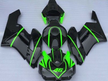 Gloss Black & High Viz Green 2004-2005 Honda CBR1000RR Motorcycle Fairing