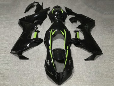 Gloss Black & Lime Green Lining 2017-2023 Honda CBR1000RR Motorcycle Fairing