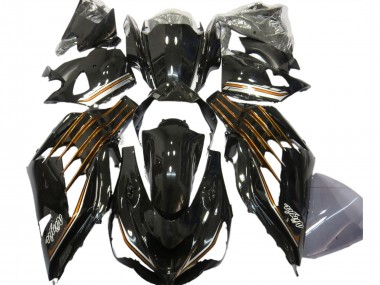 Gloss Black & Orange 2012-2021 Kawasaki ZX14R Motorcycle Fairing