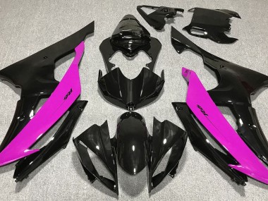 Gloss Black & Pink 2008-2016 Yamaha R6 Motorcycle Fairing