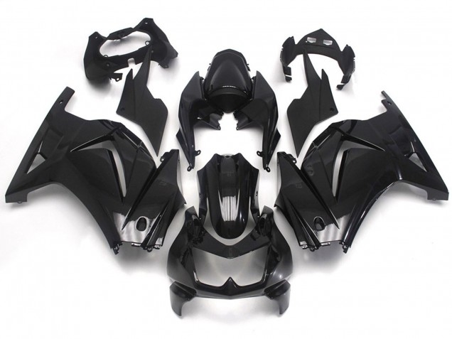 Gloss Black Plain 2008-2012 Kawasaki Ninja 250 Motorcycle Fairing