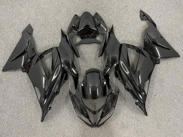 Gloss Black Plain 2013-2018 Kawasaki ZX6R Motorcycle Fairing