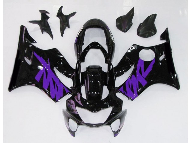 Gloss Black & Purple 1999-2000 Honda CBR600 F4 Motorcycle Fairing