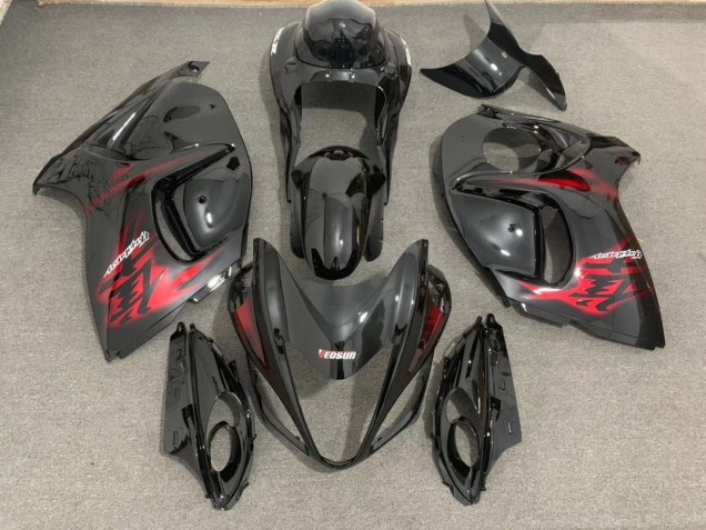 Gloss Black & Red 2008-2020 Suzuki GSXR 1300 Hayabusa Motorcycle Fairing