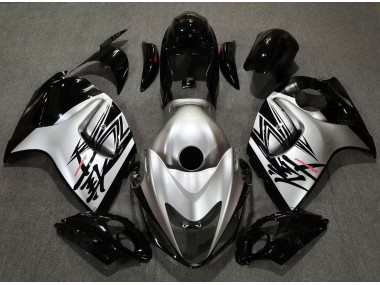 Gloss Black & Silver Design 2008-2020 Suzuki GSXR 1300 Hayabusa Motorcycle Fairing